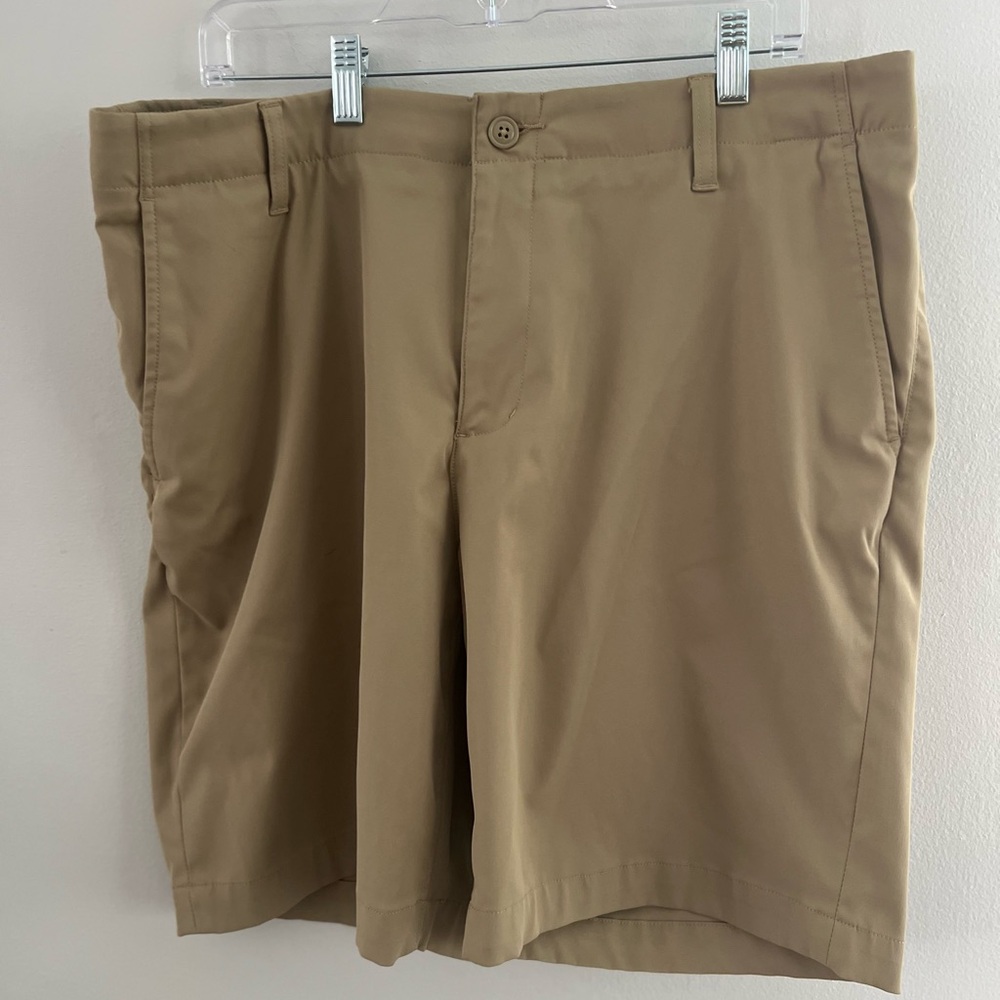 Lands' End Mens Shorts Size 38 Long Khaki Traditional‎ Fit